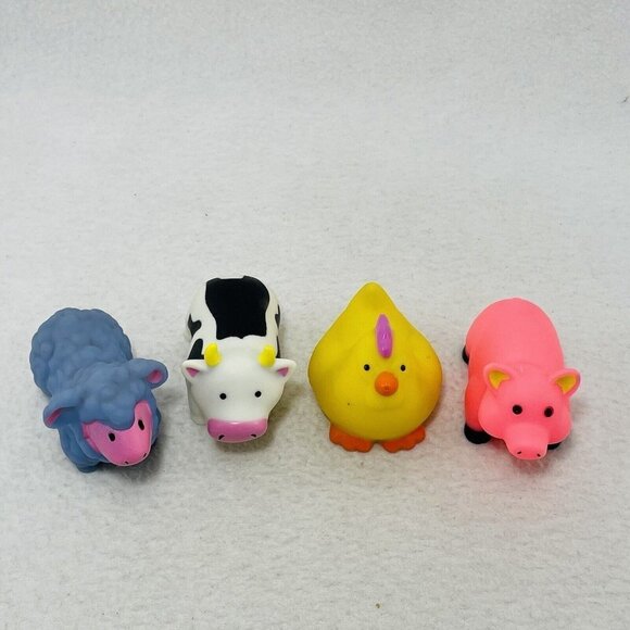 Farm Animal Pool Water Toy Bathtub Beach Kid Toddler Pretend Play Figure Doll - Picture 2 of 7